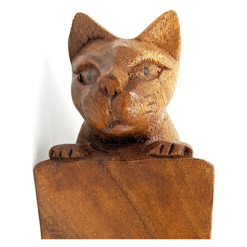 Rocking Wine Bottle Holder with Suarwood Cat