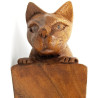 Rocking Wine Bottle Holder with Suarwood Cat