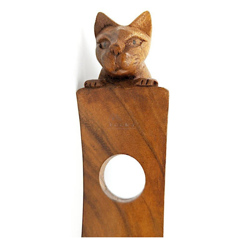 Rocking Wine Bottle Holder with Suarwood Cat