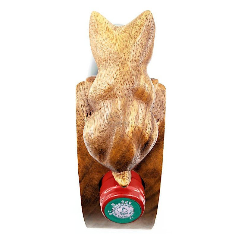 Rocking Wine Bottle Holder with Suarwood Cat