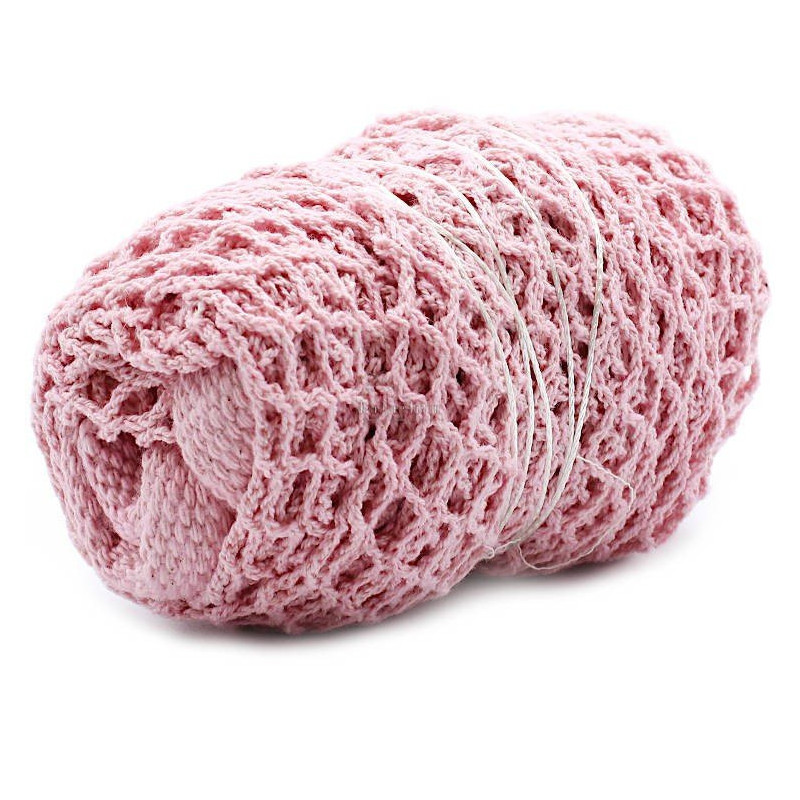 Einkaufsnetz aus reiner Baumwolle in rosa