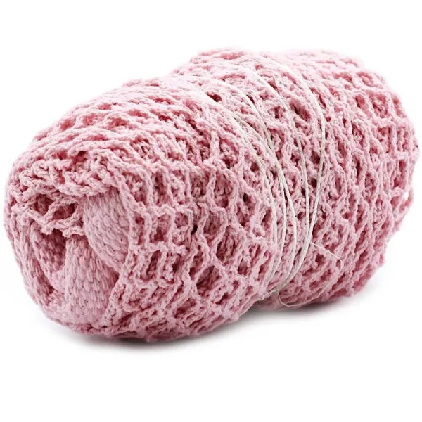 Shopping net in pure pink cotton