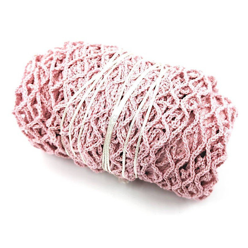Einkaufsnetz aus reiner Baumwolle in rosa