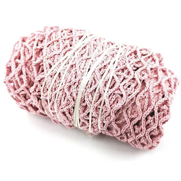Filet à Provisions pur Coton Mesh rose