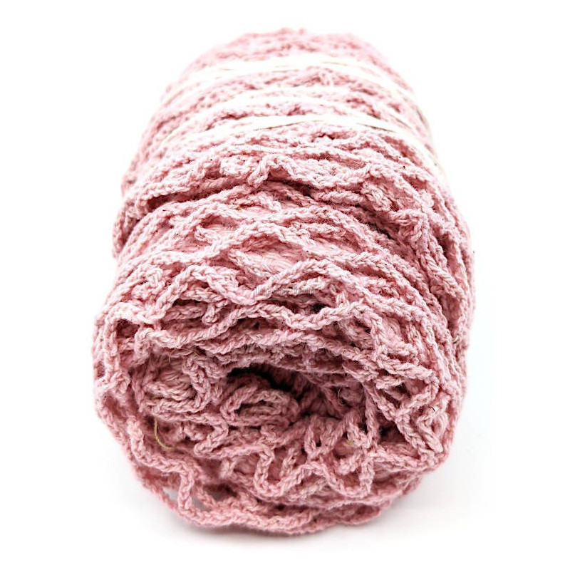 Einkaufsnetz aus reiner Baumwolle in rosa