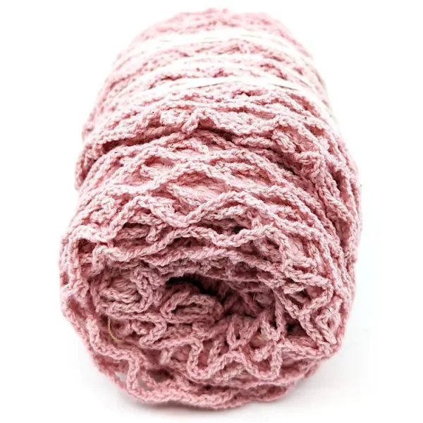 Shopping net in pure pink cotton