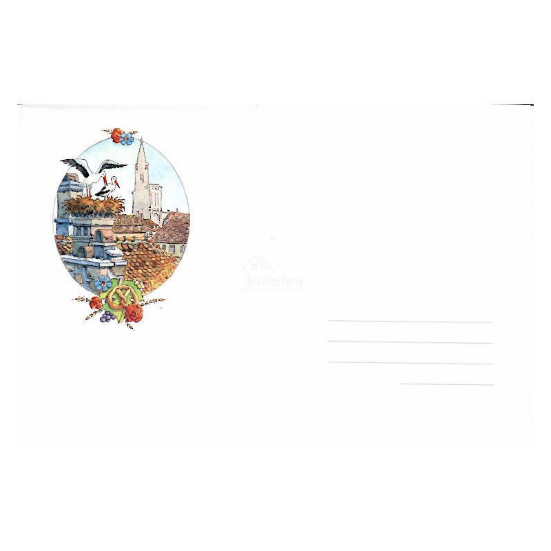 Enveloppe décor Aquarelle Georges Ratkoff