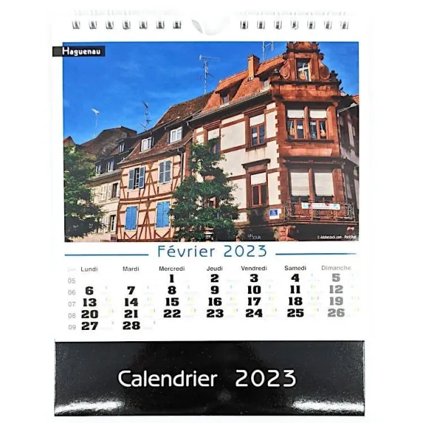 Calendrier Chevalet images d'Alsace 2023