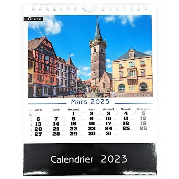 Calendrier Chevalet images d'Alsace 2023