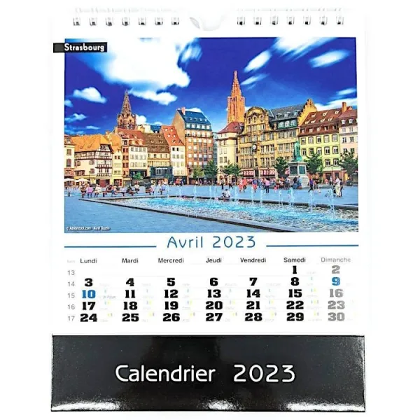 Calendrier Chevalet images d'Alsace 2023