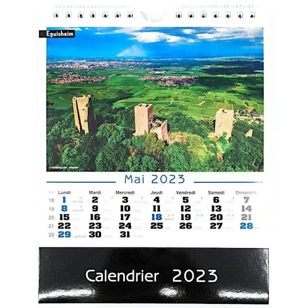 Calendrier Chevalet images d'Alsace 2023