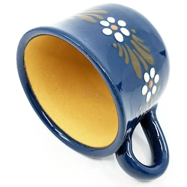 Tasse à Déjeuner Bleu de Soufflenheim Marguerite