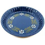 Kuchenform 20 cm Bleu de Soufflenheim Gänseblümchen