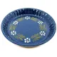 Plat à Tourte 20 cm Bleu de Soufflenheim Marguerite