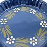 Kuchenform 20 cm Bleu de Soufflenheim Gänseblümchen