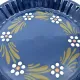 Plat à Tourte 20 cm Bleu de Soufflenheim Marguerite