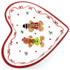 Ceramic Gingerbread Manneles Heart Dish