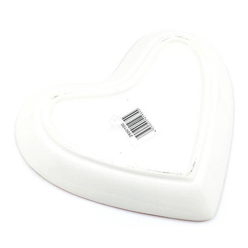 Ceramic Gingerbread Manneles Heart Dish