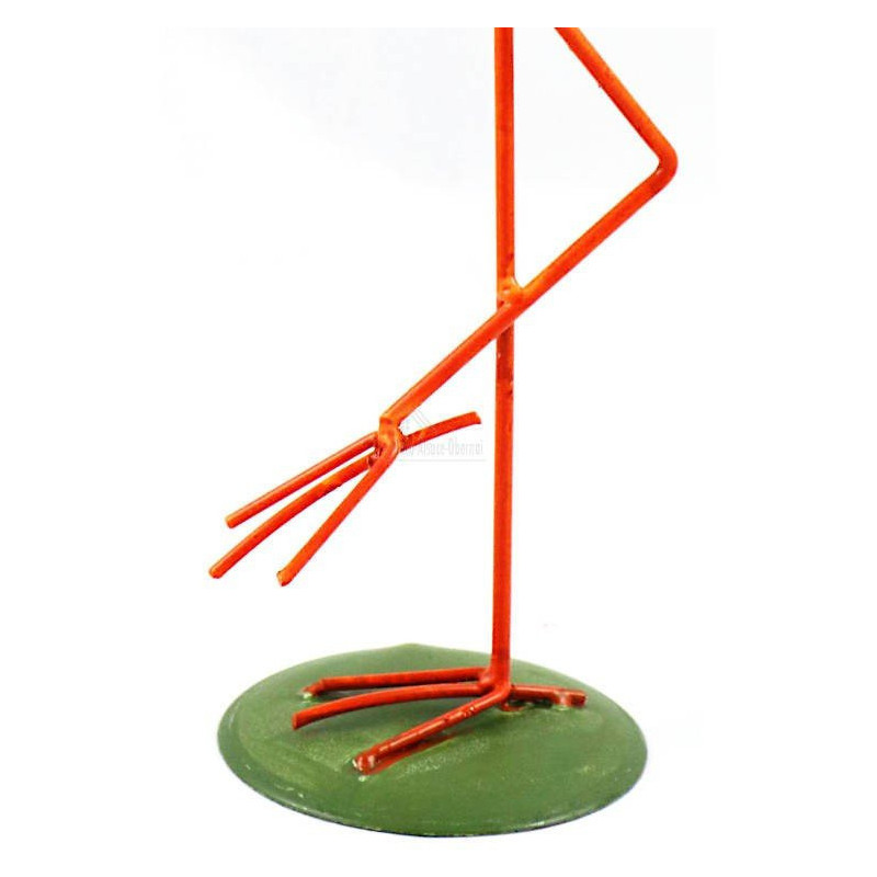 Cigogne décorative en résine et métal 35 cm