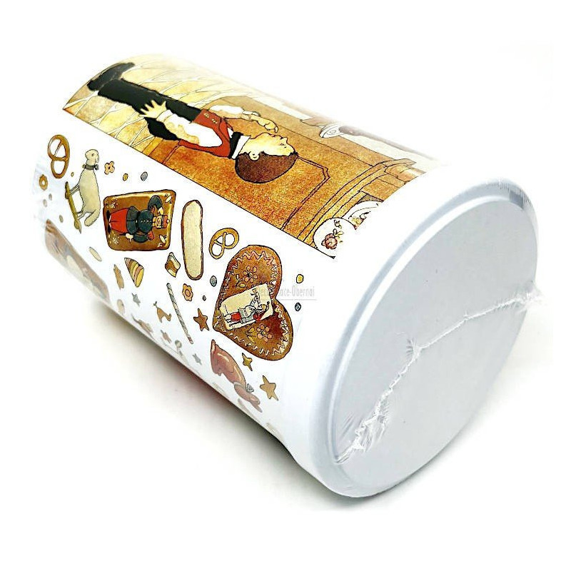 Tea tin with Hansi Baking decoration filled with Bredele