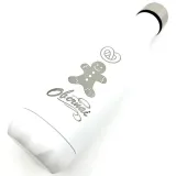 Obernai Gingerbread and Pretzel White Insulated Steel Bottle