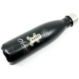 Black Steel Bottle with Gingerbread and Pretzel Design Obernai