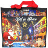 Plastic shopping bag with Alsatian Christmas decoration