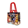 Plastic shopping bag with Alsatian Christmas decoration