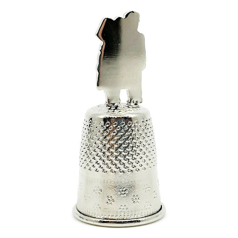 Alsatian Couple Metal Thimble Collection