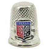 Fingerhut aus Metall mit dem Wappen von Obernai