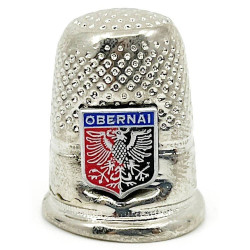 Metal thimble with Obernai crest