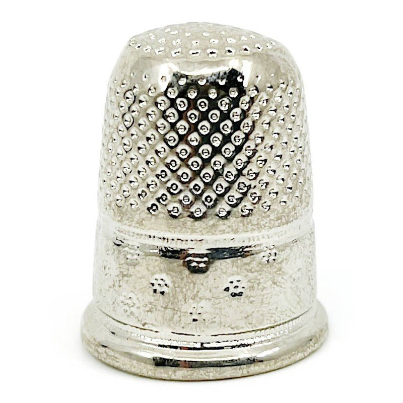 Fingerhut aus Metall mit dem Wappen von Obernai