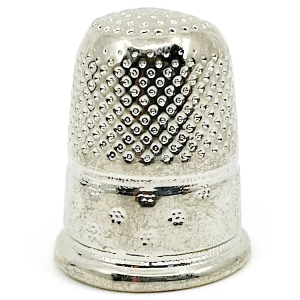 Metal thimble with Obernai crest
