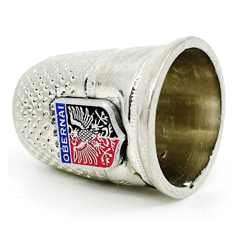Metal thimble with Obernai crest