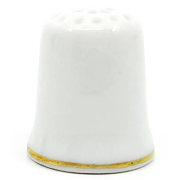 Ceramic thimble with Alsace stork design