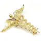 Broche Fantaisie Caducée doré en métal