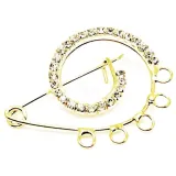 Broche Fantaisie dorée forme d'Escargot