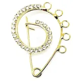 Gold-plated Snail Brooch