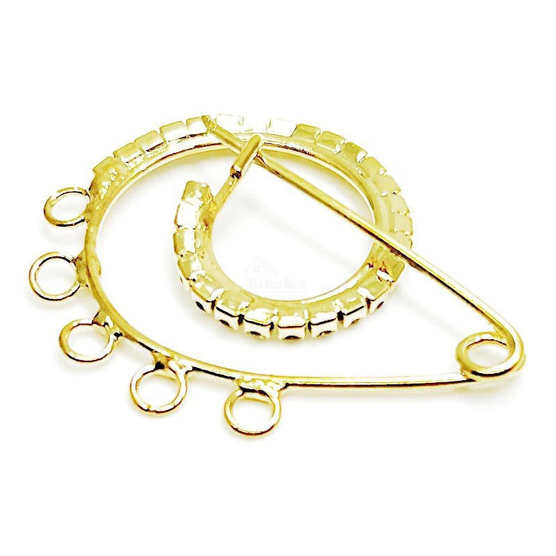 Gold-plated Snail Brooch