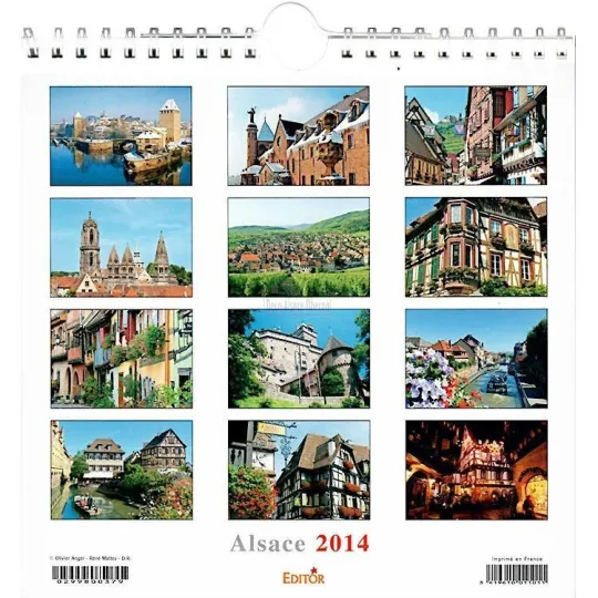 Alsatian Villages in Colour Calendar 2014