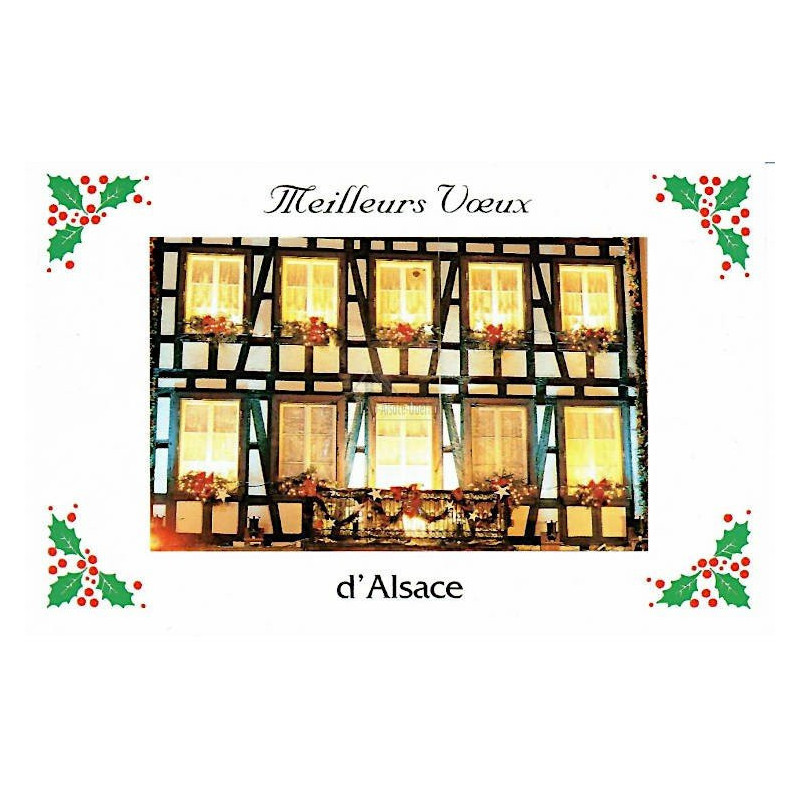6 Cartes de Voeux d'Alsace Mignonnettes avec Enveloppes