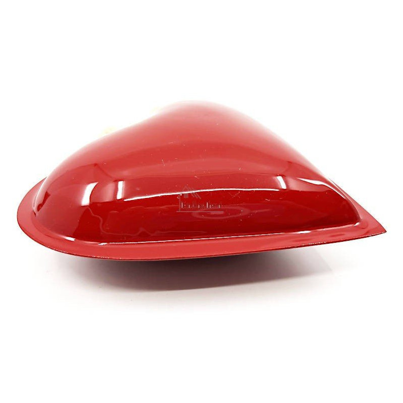 Coeur en Métal rouge laqué Brillant 13 cm à suspendre