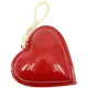Coeur en Métal rouge laqué Brillant 13 cm à suspendre