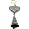 Heart of Alsace in grey Metal Maïka with Bell 28 cm