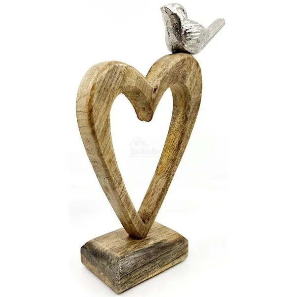 Heart of Alsace in Mango Wood with Perched Bird