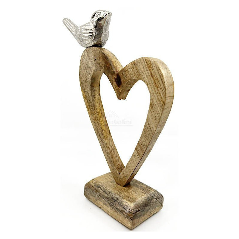 Heart of Alsace in Mango Wood with Perched Bird
