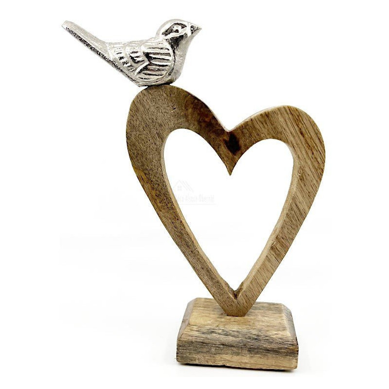 Heart of Alsace in Mango Wood with Perched Bird