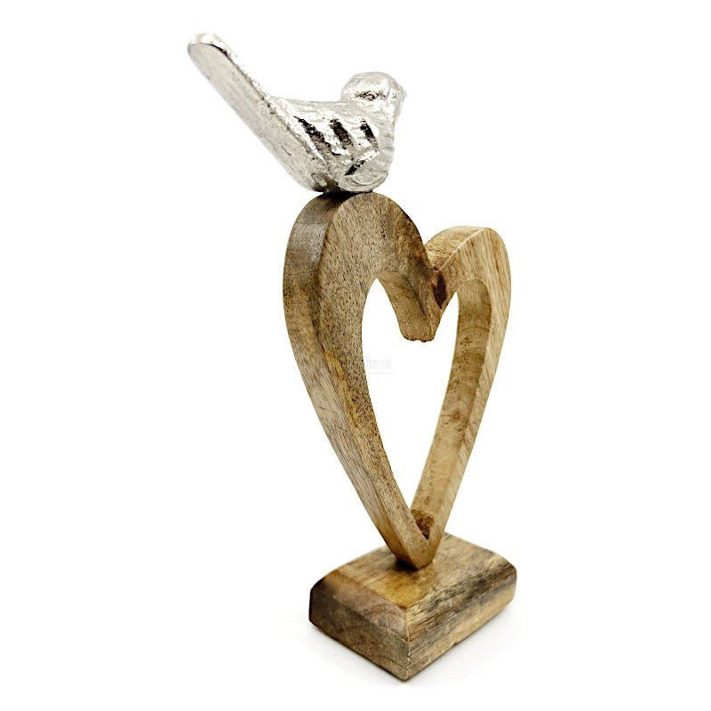 Heart of Alsace in Mango Wood with Perched Bird