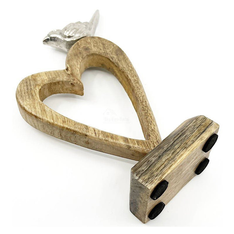 Heart of Alsace in Mango Wood with Perched Bird