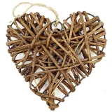 Wicker and metal Heart of Alsace 20 cm